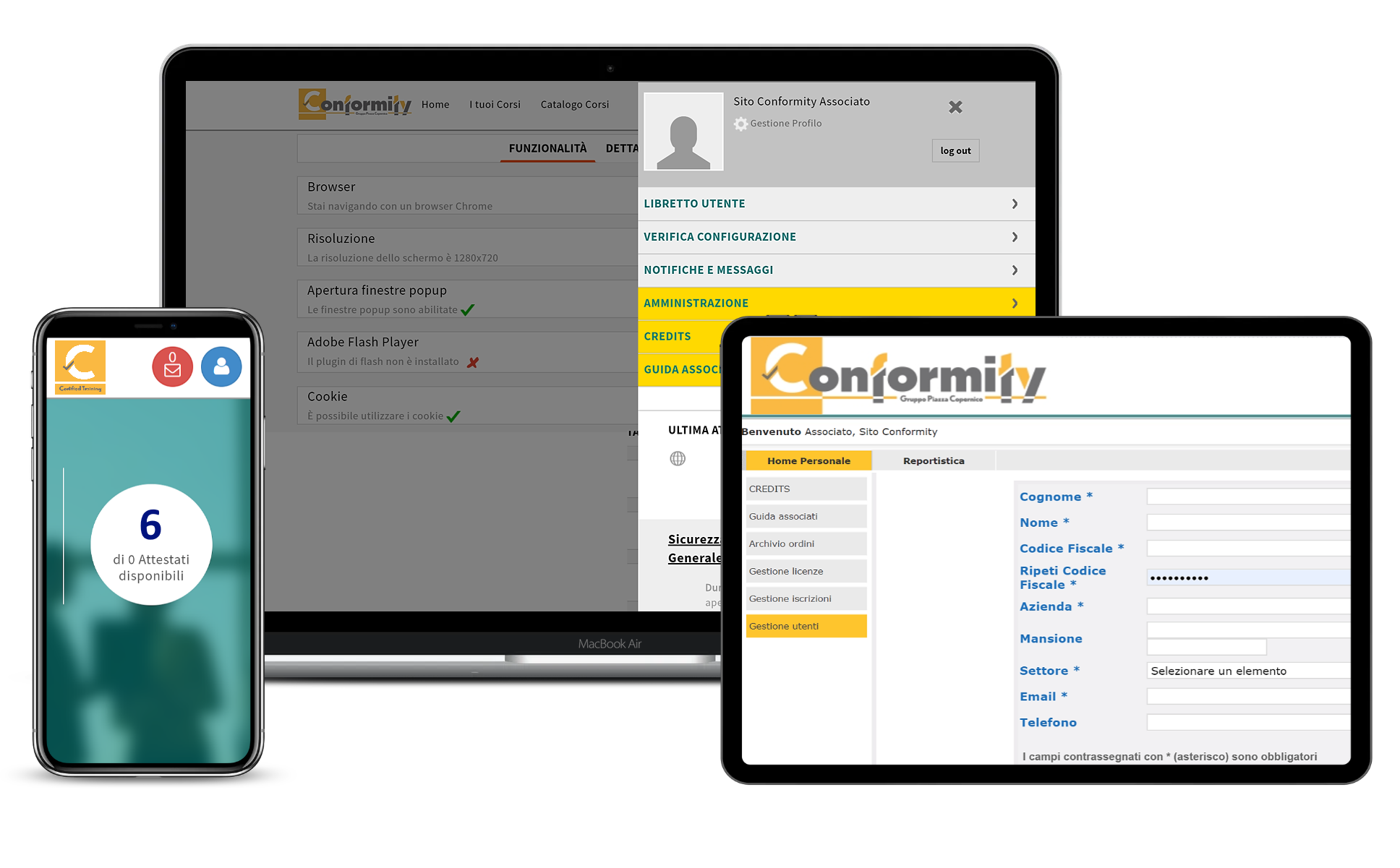 piattaforma lms conformity